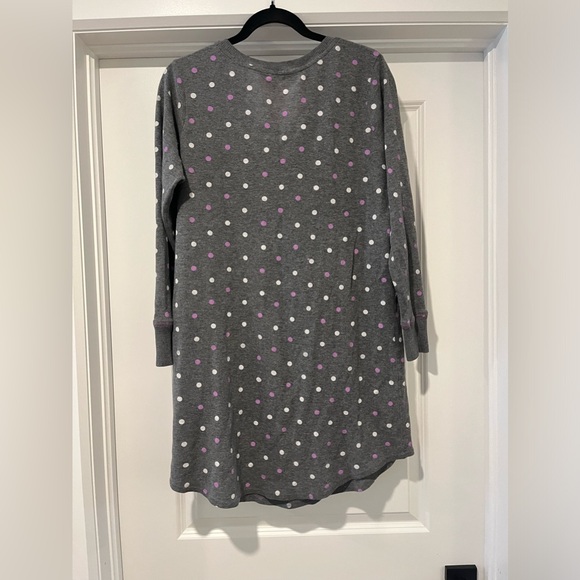 THYME MATERNITY nursing grey polka dot sleep shirt , size XXL - Picture 2 of 4